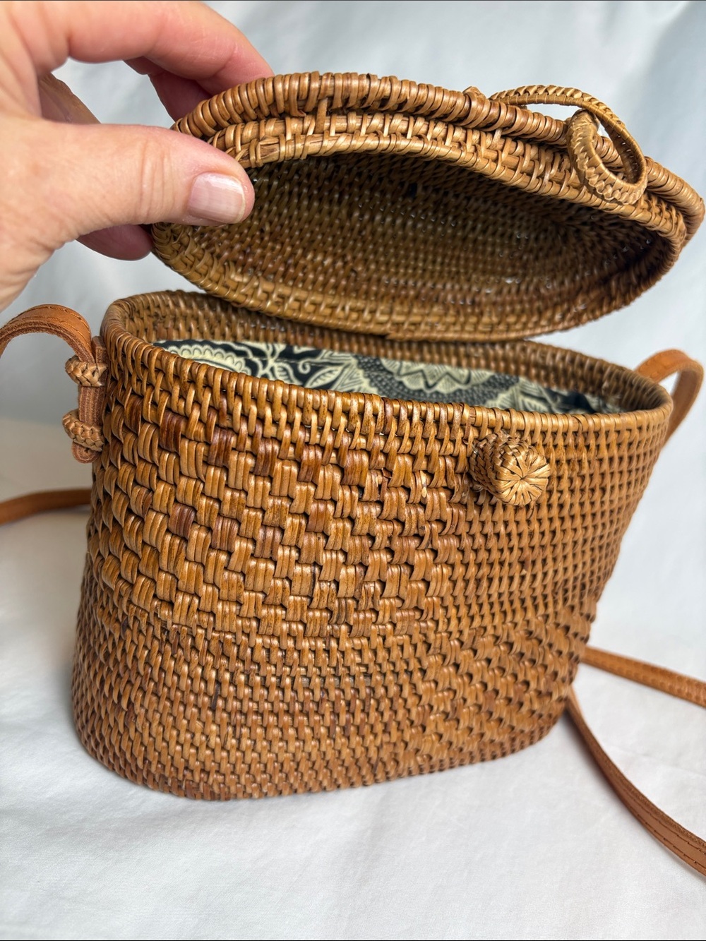 Folk Fortune x Madewell Hand Woven Rattan Bali Bag - EUC - Picture 4 of 12